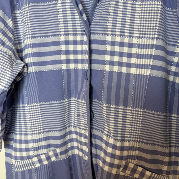 Apparenza Patchwork Plaid Button Front Jacket Top Size 1X - Picture 4 of 13